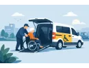 Rolstoeltaxi naar revalidatiecentrum