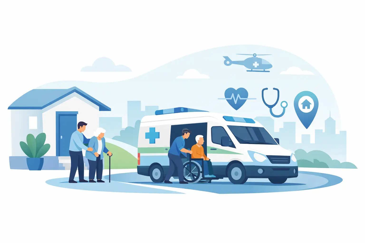 Medisch vervoer met thuis ophaalservice