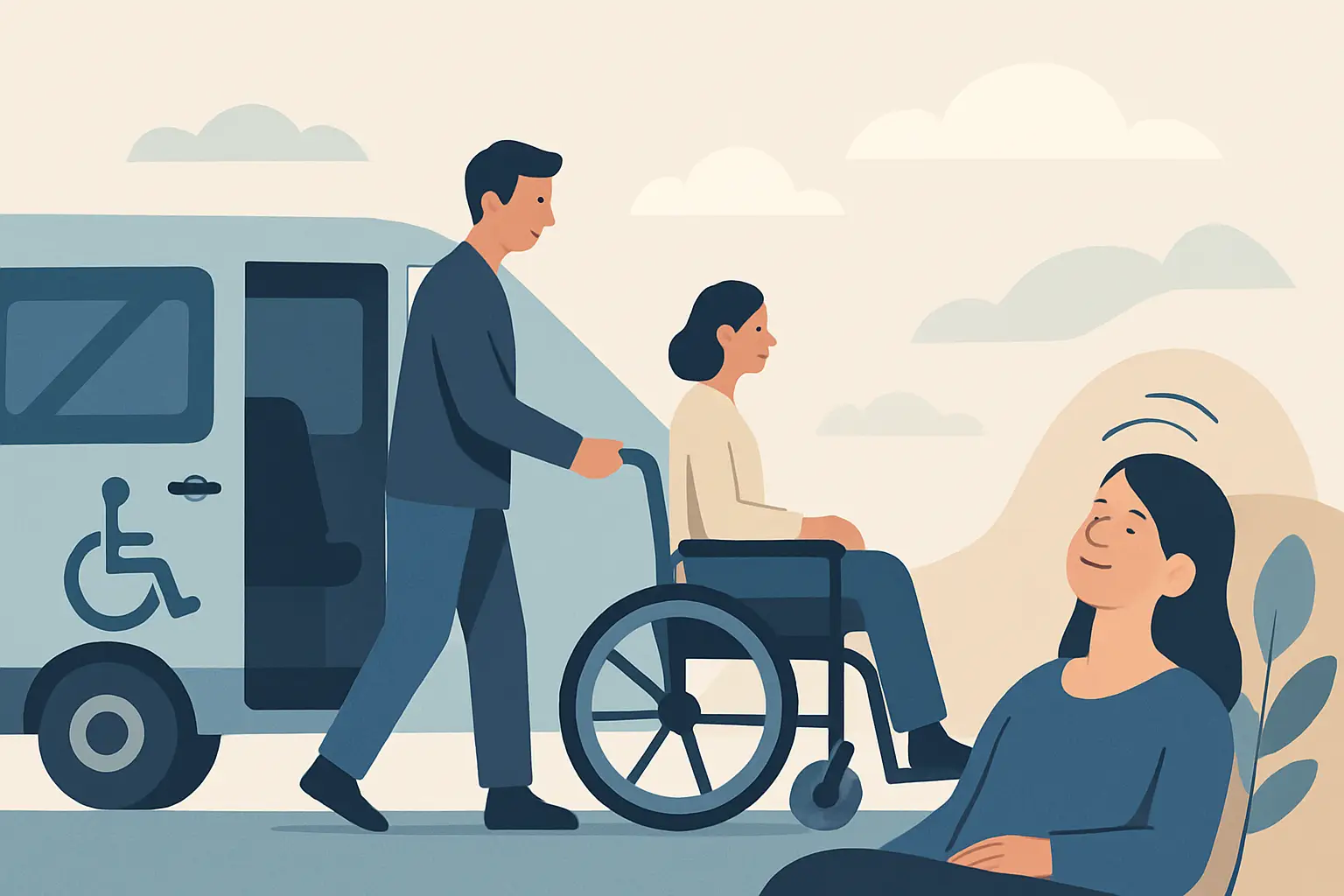 Deur-tot-deur rolstoelvervoer