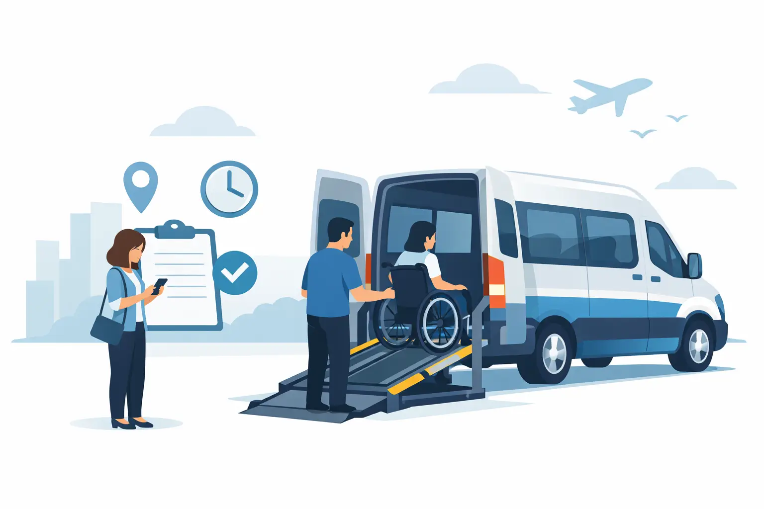 Rolstoelbus met lift