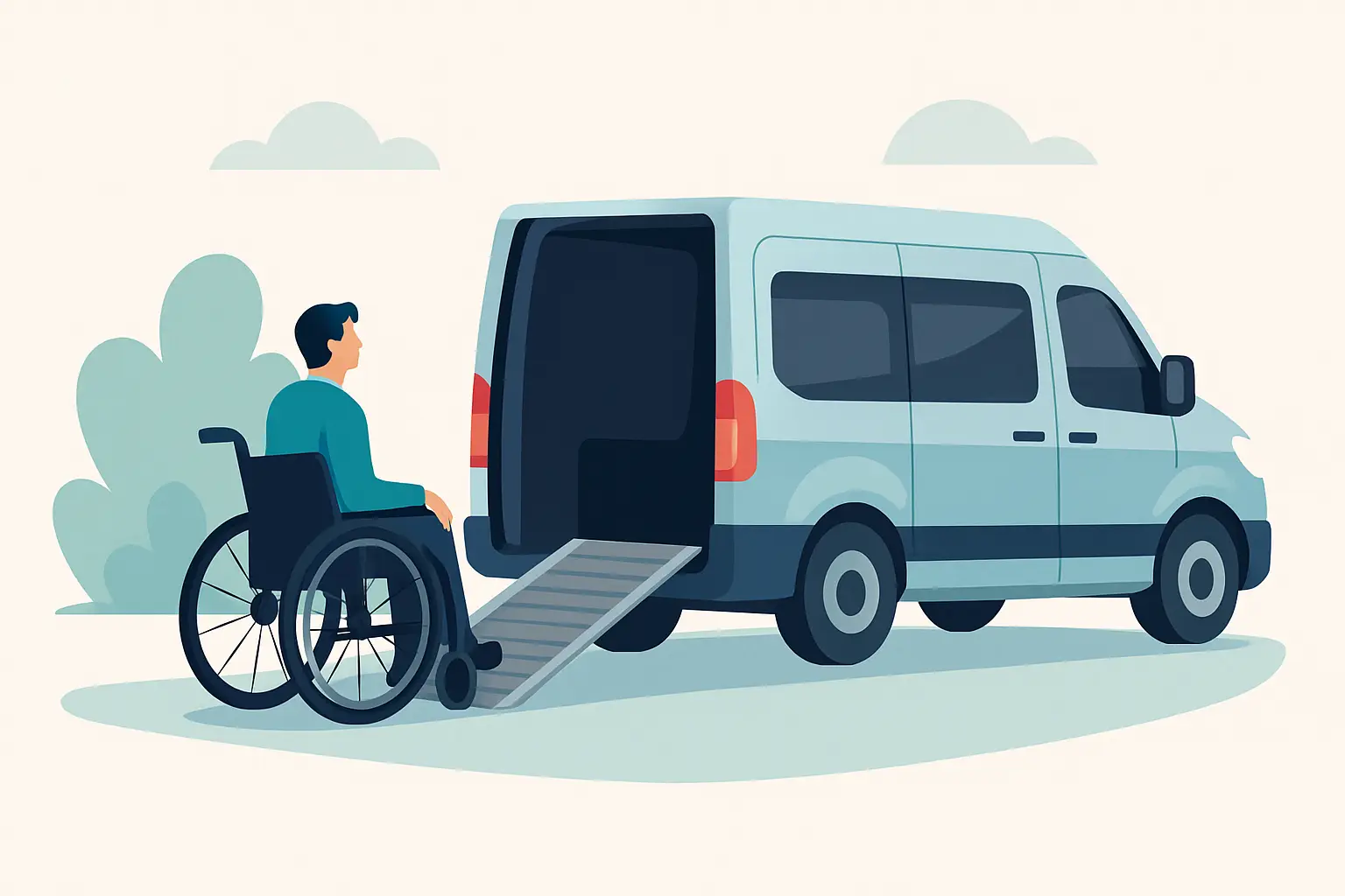 Rolstoelvervoer met oprijplaat