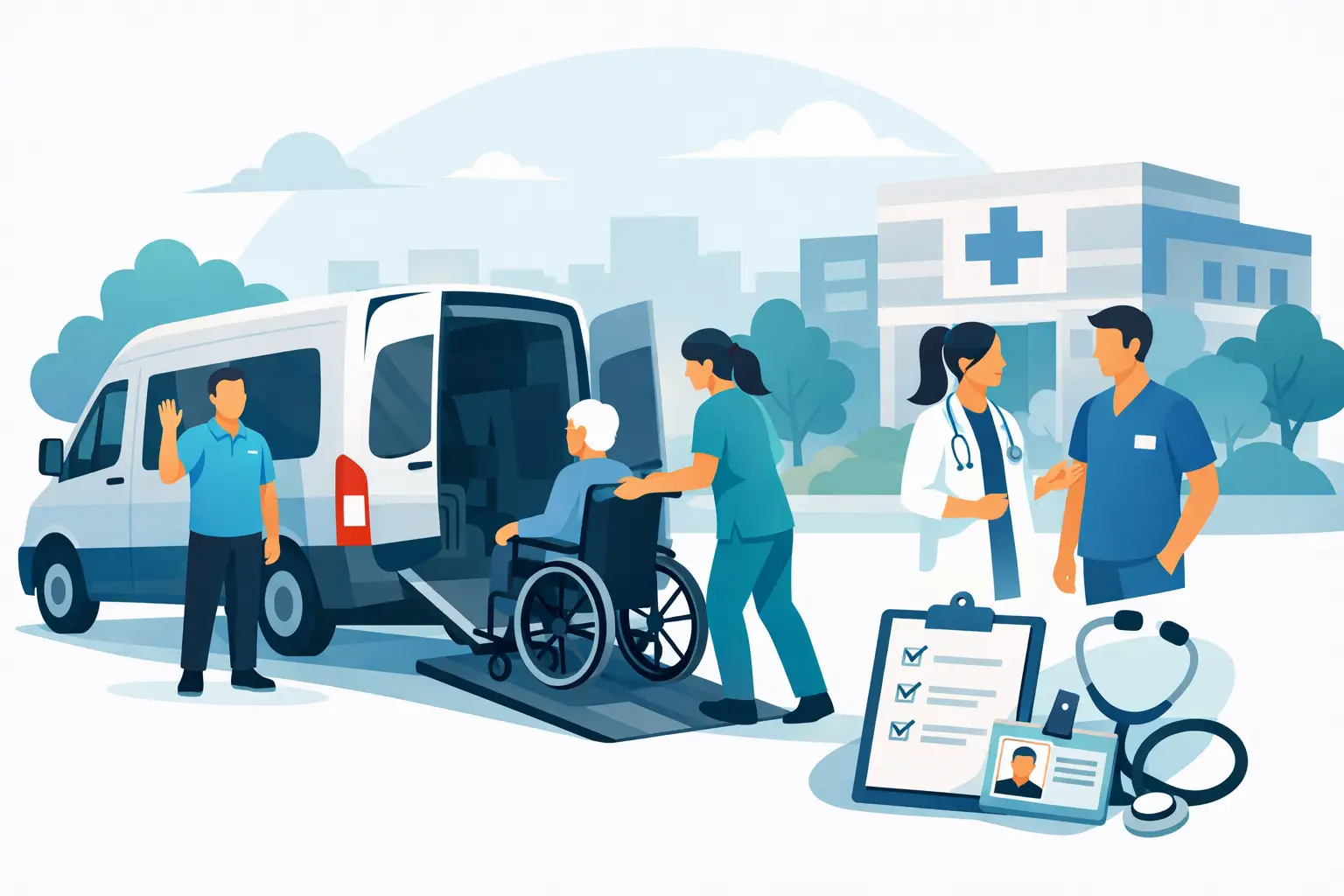 Rolstoelvervoer voor zorginstellingen