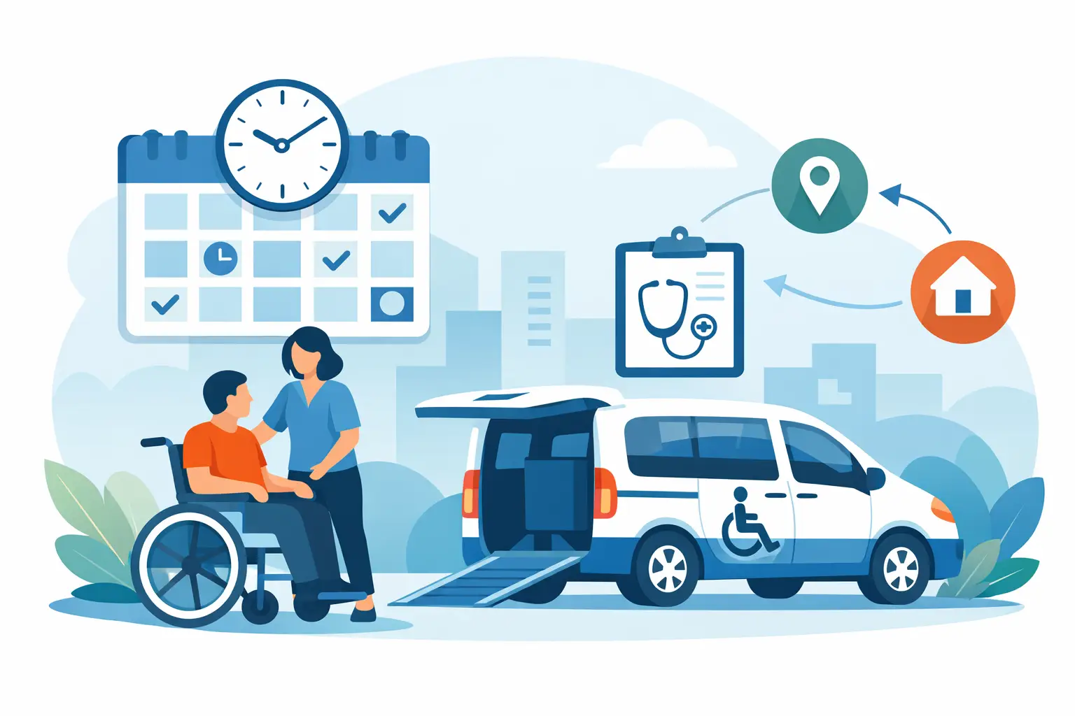 Rolstoelvervoer zorgafspraak plannen