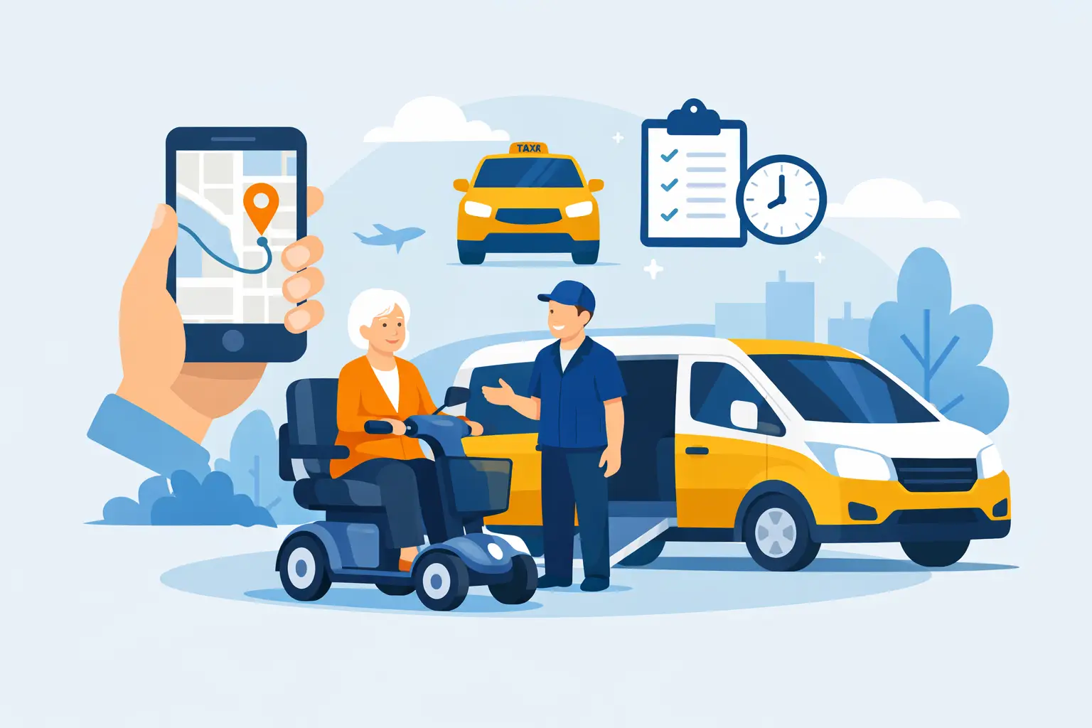 Taxi scootmobiel regelen