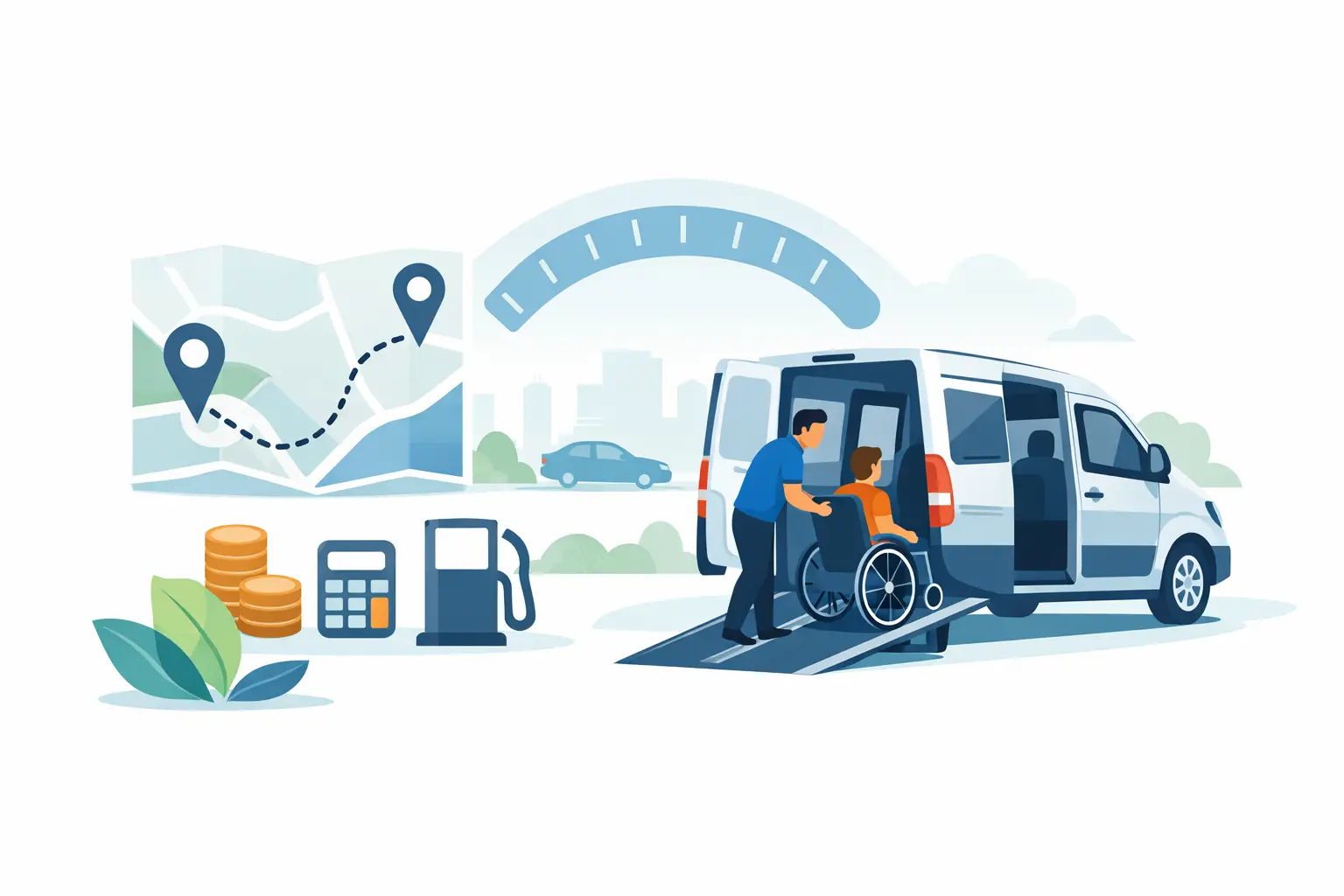 Tarief rolstoelvervoer per kilometer?